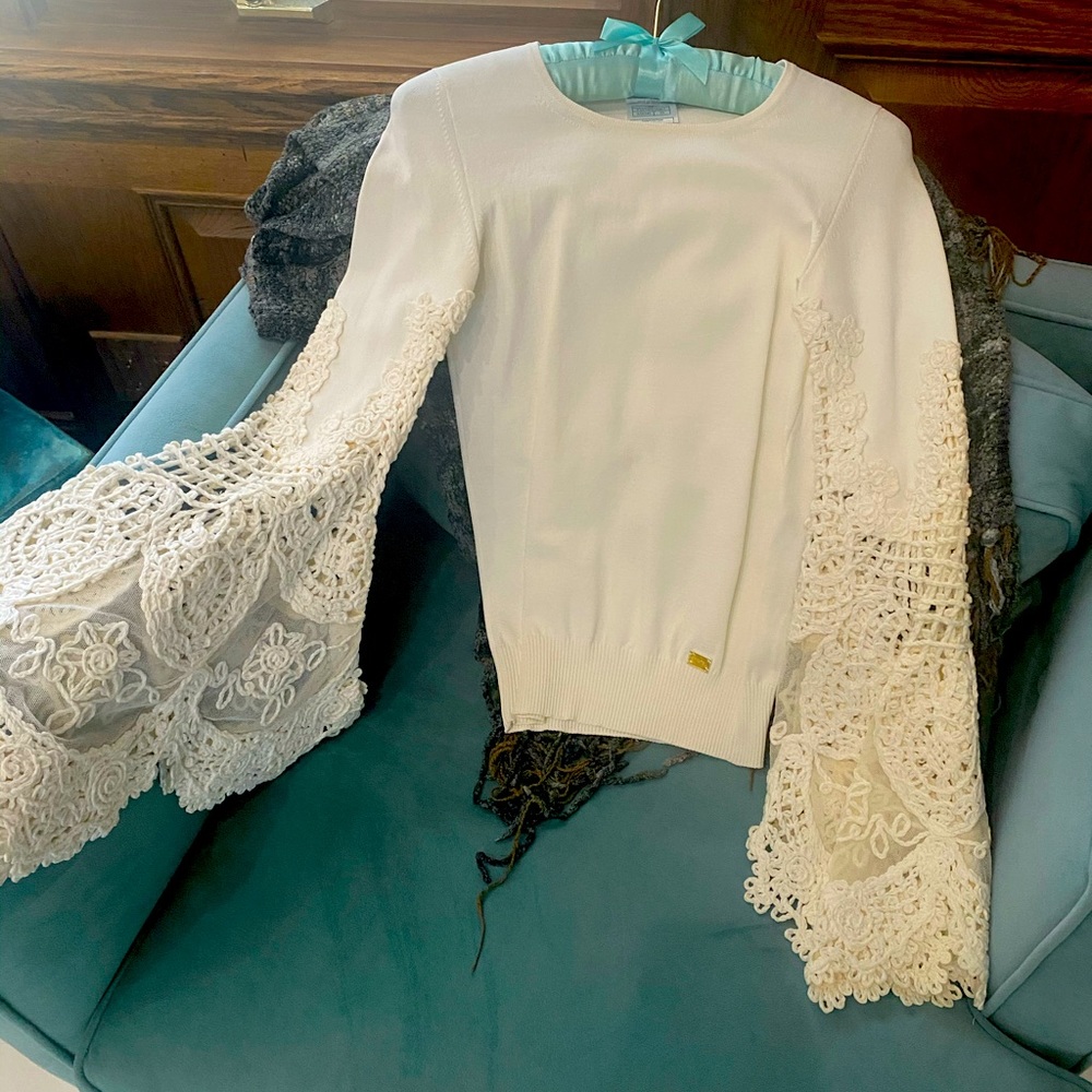 Vintage Chanel Top with Statement Sleeves - Picture 3 of 11